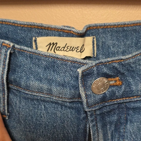Madewell Women's Straight Leg Blue Jeans - Picture 3 of 8